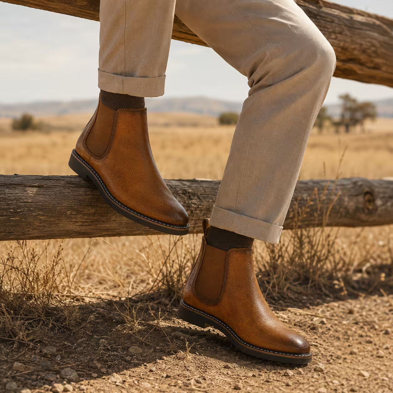 Cognac Merton Chelsea Boot