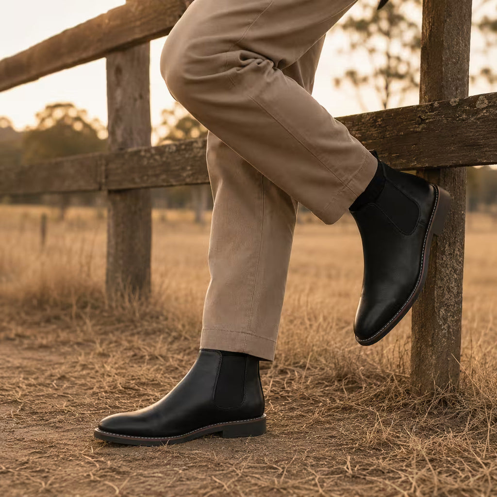 Black Merton Chelsea Boot