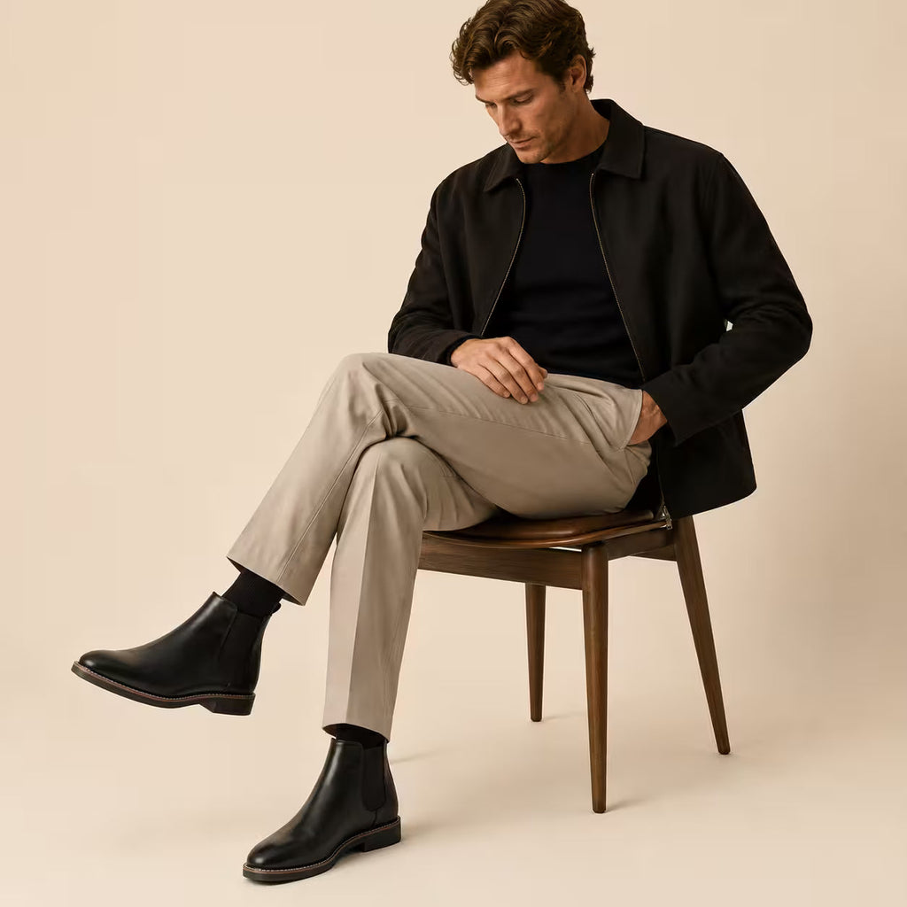 Black Merton Chelsea Boot