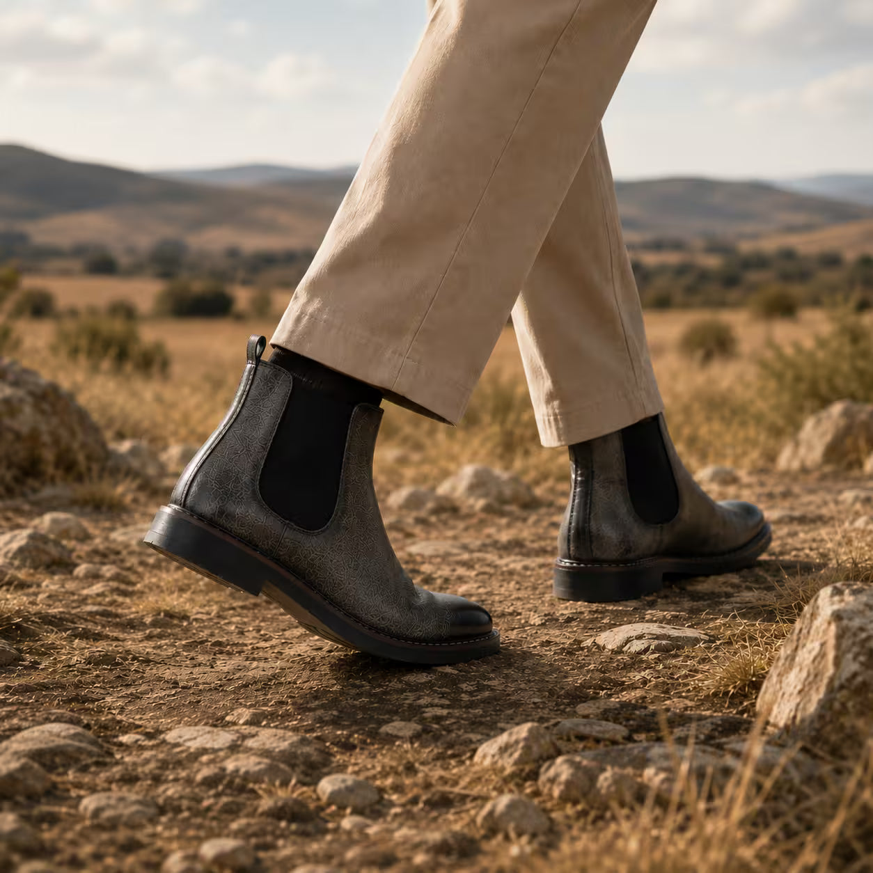 Grey Merton Chelsea Boot