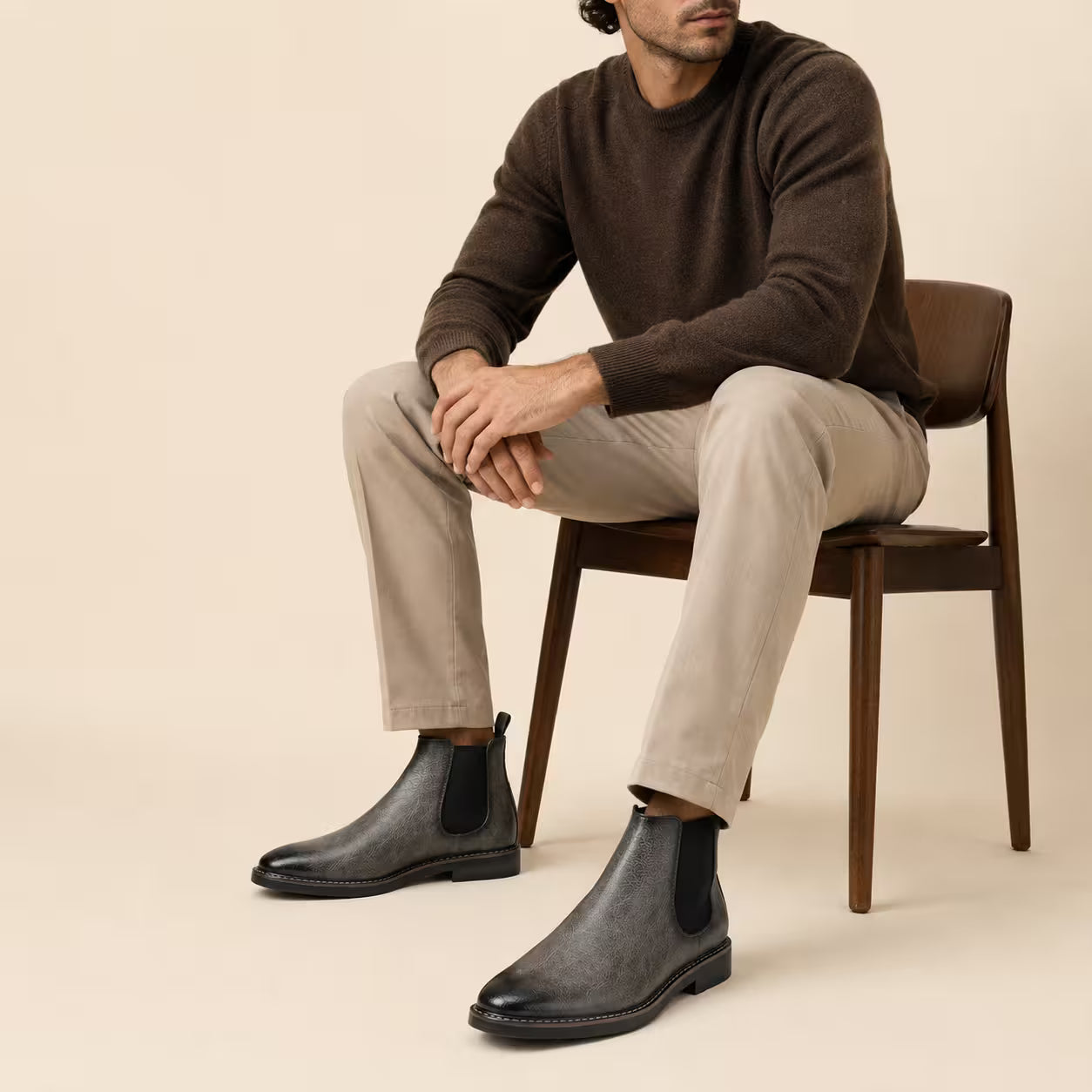 Grey Merton Chelsea Boot